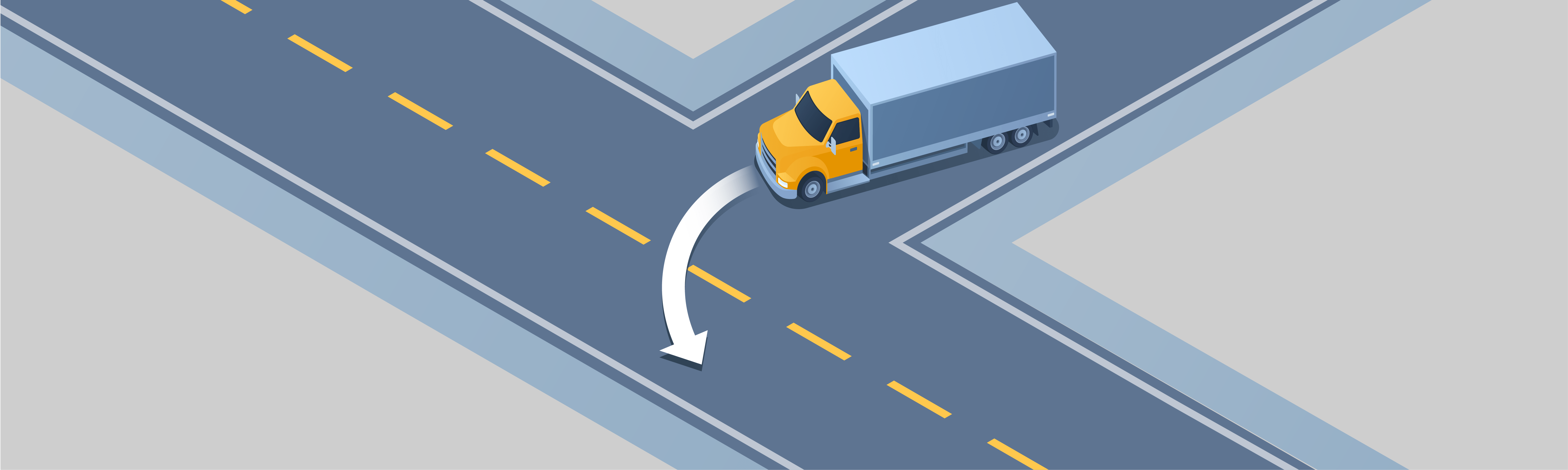 Sharing the road - Why does a large commercial vehicle need to swing wide to the left before making a right turn?